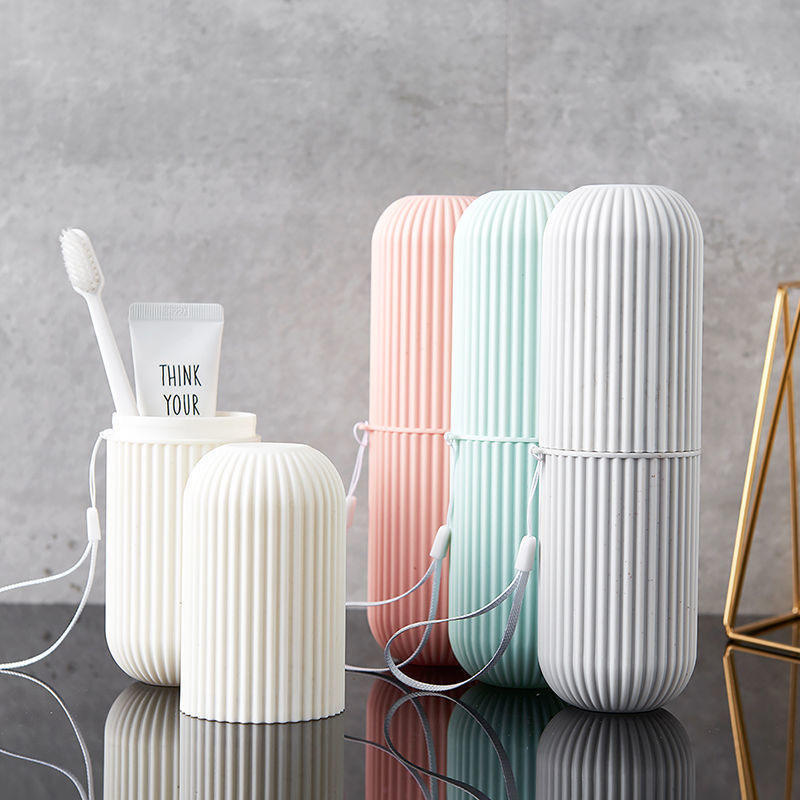 Travel Toothbrush & Mouthwash Cup Holder